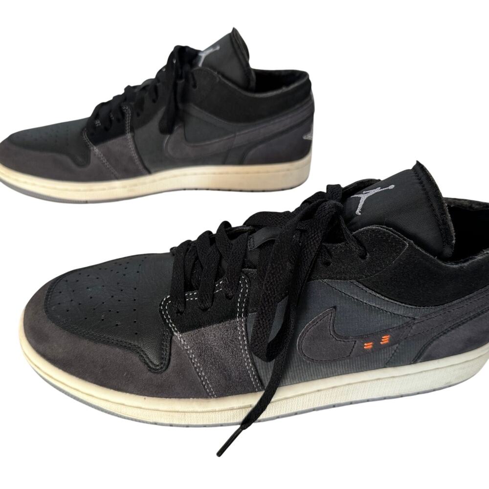 Nike Air Jordan 1 Low SE Craft Inside Out Black Grey Shoes Size 11 DN1635-001